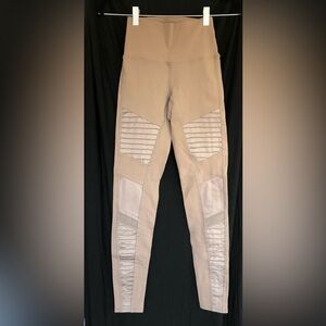 ALO Yoga Tan Moto Leggings
